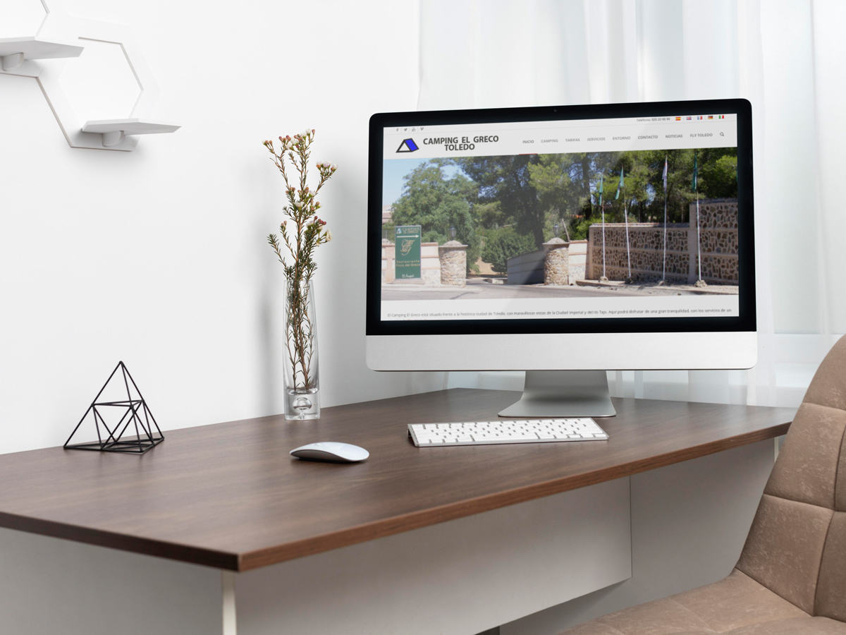 Diseño de página web para Camping el Greco - Diseño web en Toledo