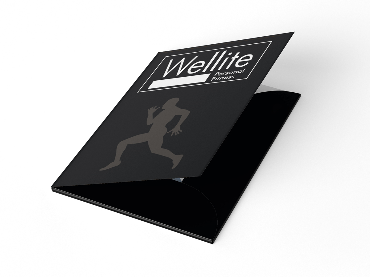 Diseño e Impresión de Carpeta para Wellite Fitness - Diseño Gráfico en Toledo