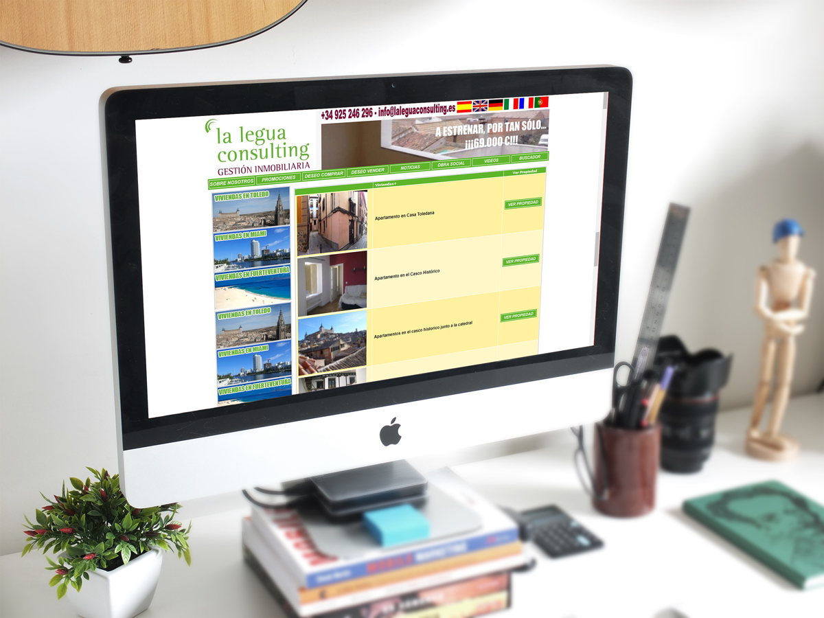 Diseño de página web para La Legua Consulting - Diseño web en Toledo