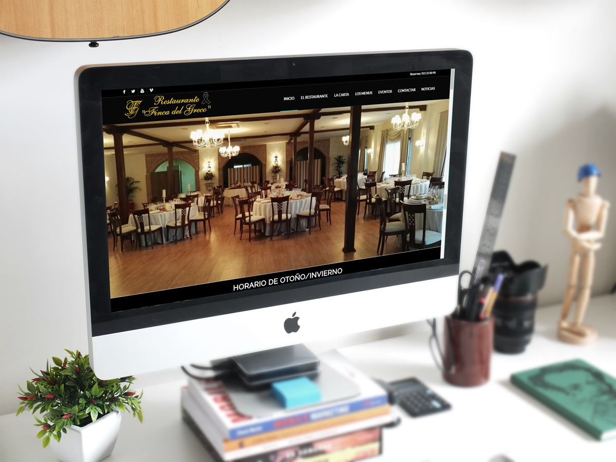 Diseño de página web para Restaurante Finca del Greco - Diseño web en Toledo