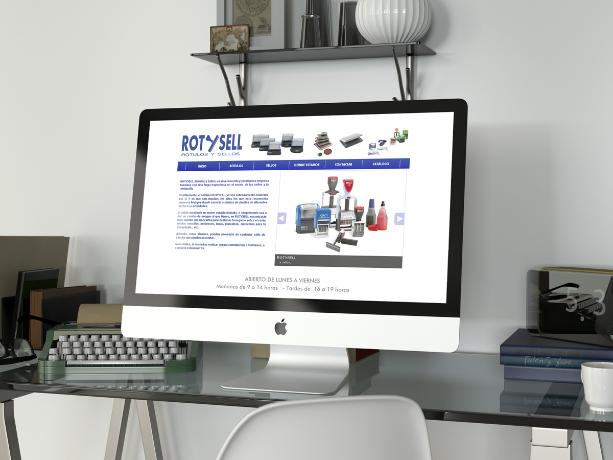 Diseño de página web para Rotysell - Diseño web en Toledo
