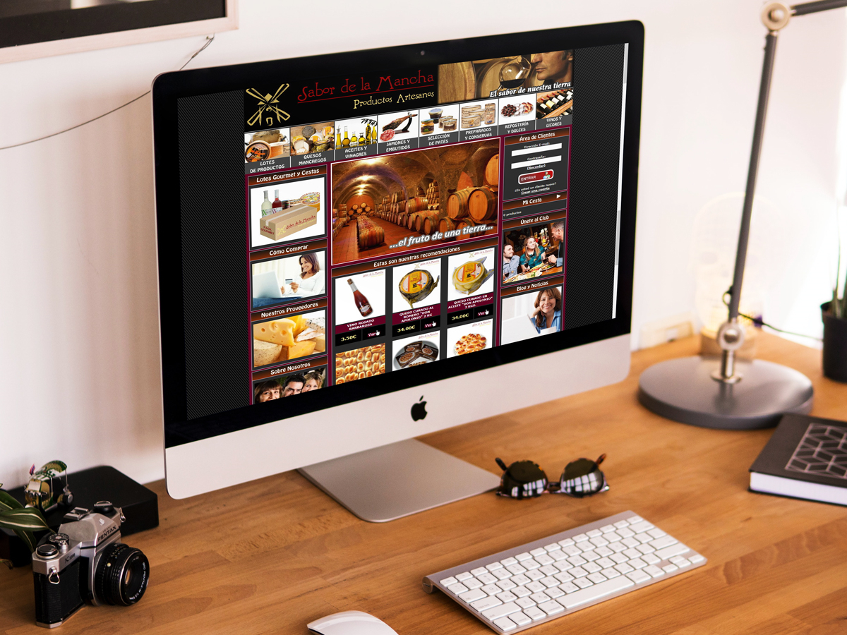 Diseño de página web para Sabor de la Mancha - Diseño web en Toledo