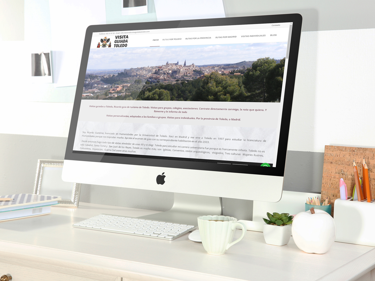 Diseño de página web para Visita Guiada Toledo - Diseño web en Toledo