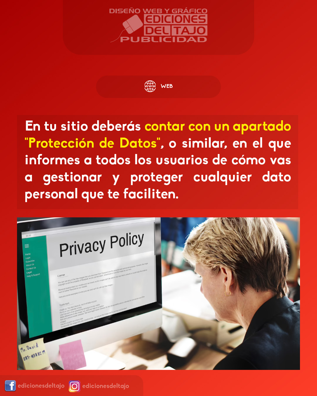 ¿Tu página web cumple con los requisitos de la Política de Privacidad?