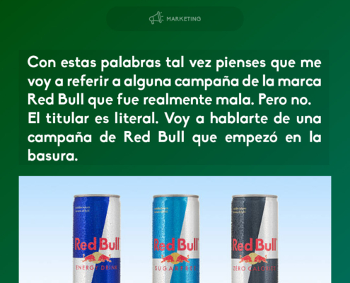 El Marketing de Red Bull en la basura